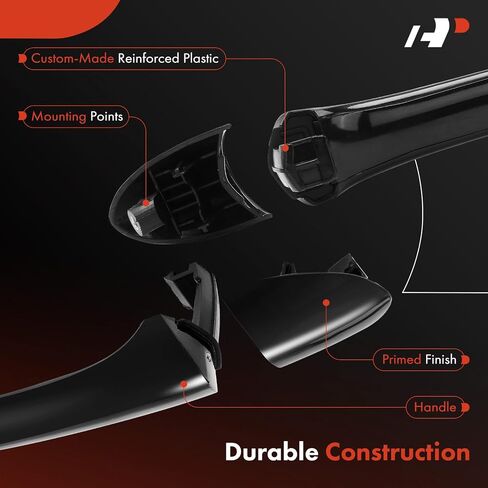 A-Premium Front Side Passenger Side Hound Hounder مقبض متوافق مع Hyundai Sonata 2011 2012 2013 2014 ، Preped Black ، استبدل# 826523S000 in Saudi Arabia