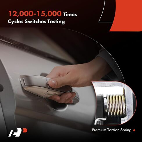 A-Premium الخلفية الخلفية السائق اليسرى مقبض الباب الخارجي متوافق مع Honda Accord 2003 2004 2005 2006 ، Smooth Black ، استبدل# 72680-SDA-A01ZA in Saudi Arabia