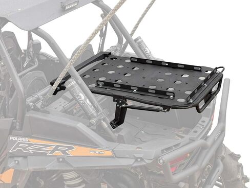 Superatv Cargo Rack Alpha لـ Polaris RZR XP 1000 / XP 4 1000 | توربو | الزوجي كما رف البضائع وحامل الإطارات الغيار | يناسب ما يصل إلى 35 بوصة إطار | 75 رطلا. السعة in Saudi Arabia