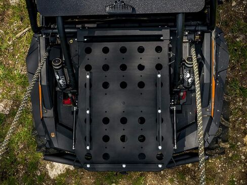 Superatv Cargo Rack Alpha لـ Polaris RZR XP 1000 / XP 4 1000 | توربو | الزوجي كما رف البضائع وحامل الإطارات الغيار | يناسب ما يصل إلى 35 بوصة إطار | 75 رطلا. السعة in Saudi Arabia