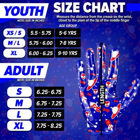 قفازات كرة القدم Alien Grip Infinite Pro Edition - لعبة لا نهاية لها - GripPro Tech للبالغين والأطفال والشباب، قفازات كرة القدم، بدون تقشير، مبتذلة على الإطلاق in Kuwait