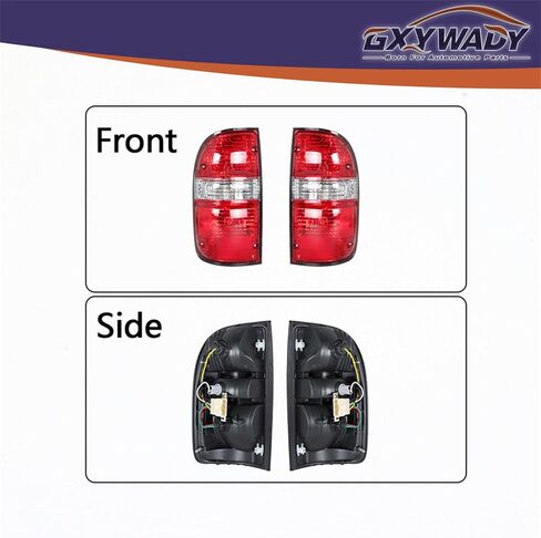 GXYWADY Left and Right Tail Lights Assembly Replacement for 2001-2004 Tacoma Red Tail Brake Light w/Bulbs Wiring Harnesses in Saudi Arabia