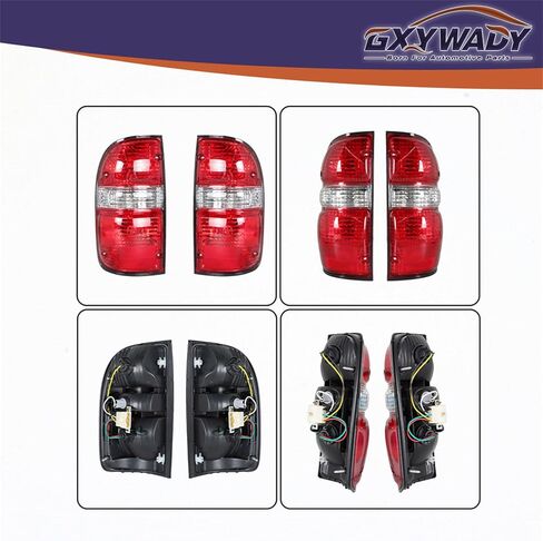 GXYWADY Left and Right Tail Lights Assembly Replacement for 2001-2004 Tacoma Red Tail Brake Light w/Bulbs Wiring Harnesses in Saudi Arabia