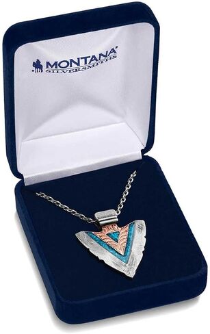 Montana Silversmiths Necklace Mens Don't Tread On Me Tag 23" NC5492MA in Saudi Arabia