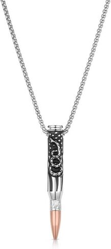 Montana Silversmiths Necklace Mens Don't Tread On Me Tag 23" NC5492MA in Saudi Arabia