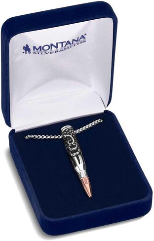 Montana Silversmiths Necklace Mens Don't Tread On Me Tag 23" NC5492MA in Saudi Arabia