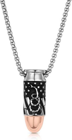Montana Silversmiths Necklace Mens Don't Tread On Me Tag 23" NC5492MA in Saudi Arabia