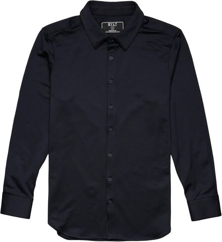 BYLT EXEC BUNTER DOWN LUNG SLEEVE MENY'S MENT - Profession Stretch Moisture Wicking Business Dress Dress Shirt in Kuwait