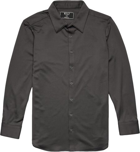 BYLT EXEC BUNTER DOWN LUNG SLEEVE MENY'S MENT - Profession Stretch Moisture Wicking Business Dress Dress Shirt in Kuwait
