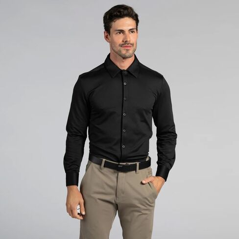 BYLT EXEC BUNTER DOWN LUNG SLEEVE MENY'S MENT - Profession Stretch Moisture Wicking Business Dress Dress Shirt in Kuwait