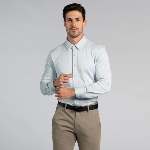 BYLT EXEC BUNTER DOWN LUNG SLEEVE MENY'S MENT - Profession Stretch Moisture Wicking Business Dress Dress Shirt in Kuwait