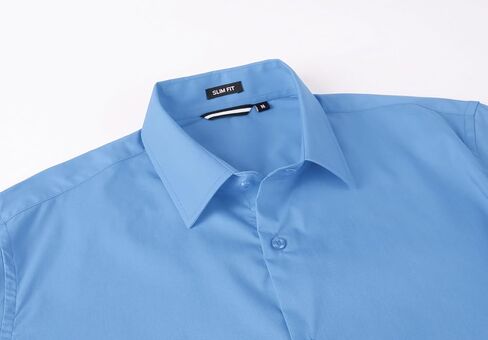 أليكس فاندو رجال قميص سهلة رعاية رفيعة تناسب الزر الطويل الأكمام الزر أسفل القميص أسفل القميص in Kuwait