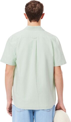 Lacoste Men's Core Collection Regular Fit Short Sleeve Striped Shirt in Saudi Arabia