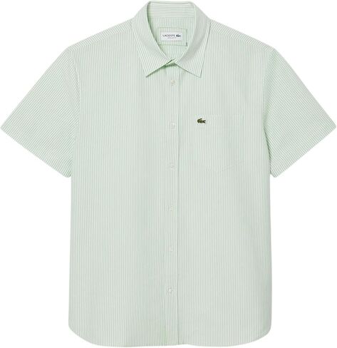 Lacoste Men's Core Collection Regular Fit Short Sleeve Striped Shirt in Saudi Arabia