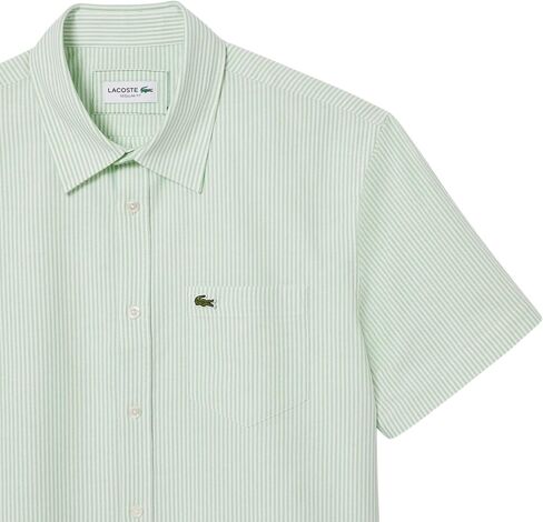 Lacoste Men's Core Collection Regular Fit Short Sleeve Striped Shirt in Saudi Arabia