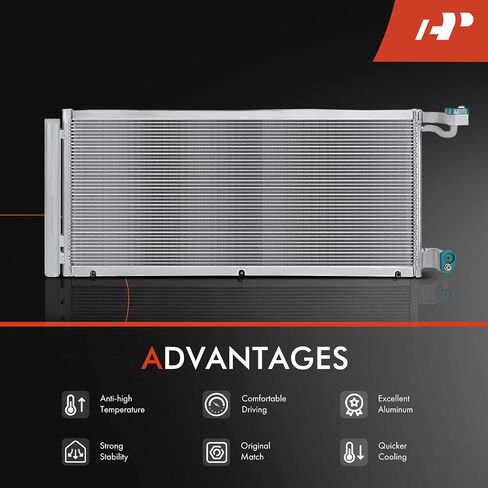 A-Premium Air Conditioning A/C Condenser Compatible with Ford EcoSport 2018-2021 L4 2.0L, Replace# H6BZ19712B in Saudi Arabia