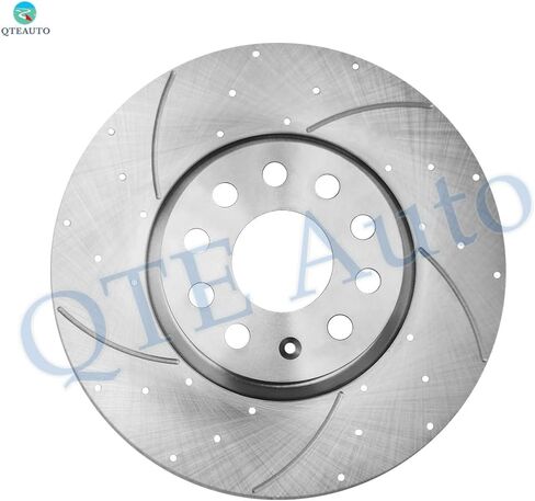 PM Auto Front Drilled Slotted Brake Disc Rotors For 2012-2022 Volkswagen Passat in Saudi Arabia