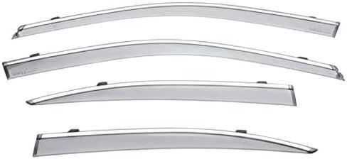Wellvisors Window ، انحرافات الرياح المتوافقة مع لكزس 2013-2020 GS350 GS450H مع حراس المطر Chrome 3-847LX022 in Saudi Arabia