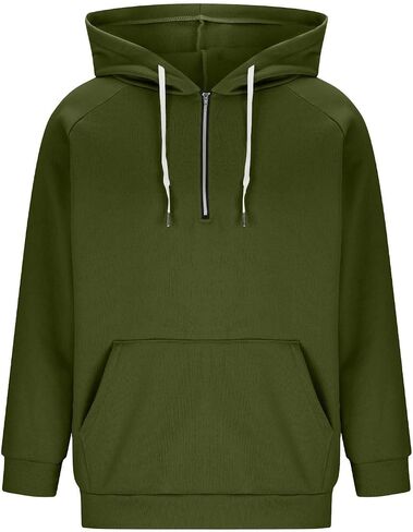 هوديس للرجال Quater Zip Up Long Sleeve Freece Sweece Shursed Carhed Pullover مع جيوب 2025 in Saudi Arabia