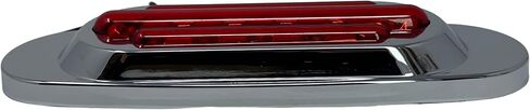 Qty 2 - Amber Lens 6.5" Inch Amber LED Side Marker Lights Clearance Chrome Base Bezel 16 Diodes Surface Mount Led Cab Panel Lights Turn Signals Sealed Waterproof 12V… in Kuwait