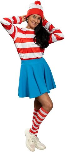 Mad Engine Where is Waldo Wenda Classic Adult Womens Halloween Costume Cosplay in Saudi Arabia