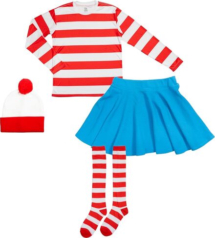 Mad Engine Where is Waldo Wenda Classic Adult Womens Halloween Costume Cosplay in Saudi Arabia
