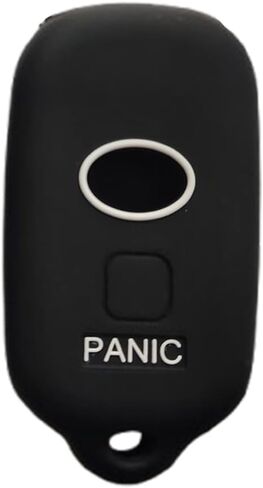 Key Fob Cover for Toyota: 3 Buttons Key Fob Case Fit for 1999-2009 Toyota 4Runner 2001-2008 Toyota Sequoia HYQ12BBX HYQ12BAN HYQ1512Y (Black) in Kuwait