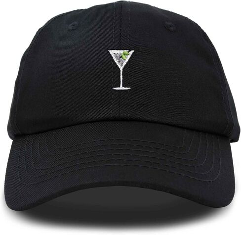 Dalix Martini المطرزة Cap Cotton Baseball لطيف قبعة أبي بارد للسيدات in Kuwait