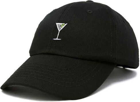 Dalix Martini المطرزة Cap Cotton Baseball لطيف قبعة أبي بارد للسيدات in Kuwait