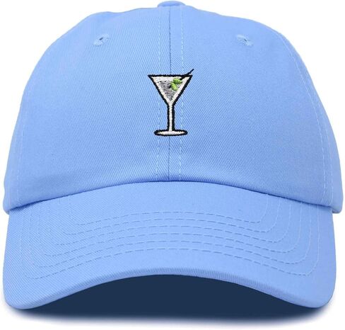 DALIX Martini Embroidered Cap Cotton Baseball Cute Cool Dad Hat Womens in Saudi Arabia