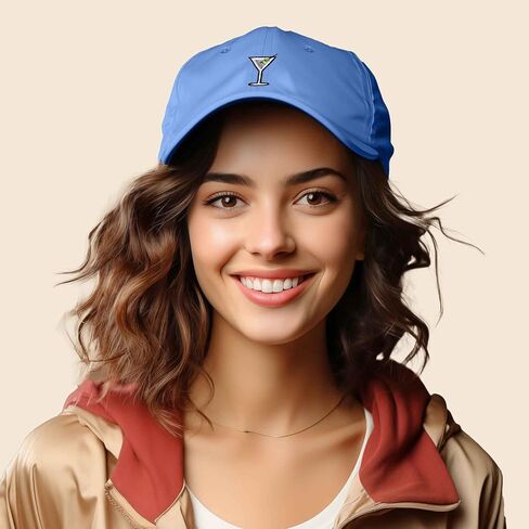 DALIX Martini Embroidered Cap Cotton Baseball Cute Cool Dad Hat Womens in Saudi Arabia
