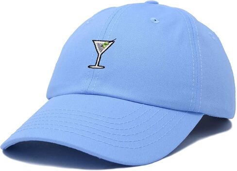 DALIX Martini Embroidered Cap Cotton Baseball Cute Cool Dad Hat Womens in Saudi Arabia