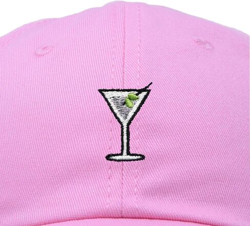 Dalix Martini المطرزة Cap Cotton Baseball لطيف قبعة أبي بارد للسيدات in Kuwait