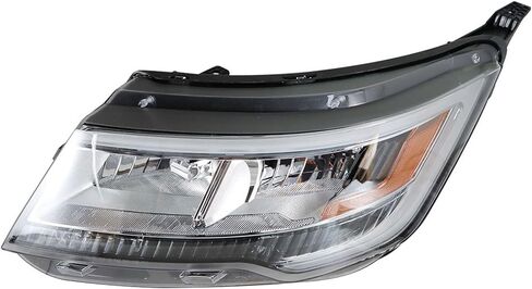 Headlights Assembly Black Bezel DRL Headlamp Left Side Replacement for 2016-2018 Explorer in Saudi Arabia
