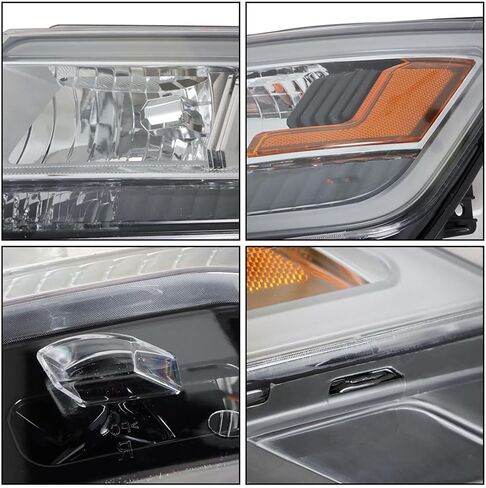 Headlights Assembly Black Bezel DRL Headlamp Left Side Replacement for 2016-2018 Explorer in Saudi Arabia