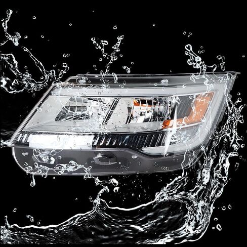 Headlights Assembly Black Bezel DRL Headlamp Left Side Replacement for 2016-2018 Explorer in Saudi Arabia
