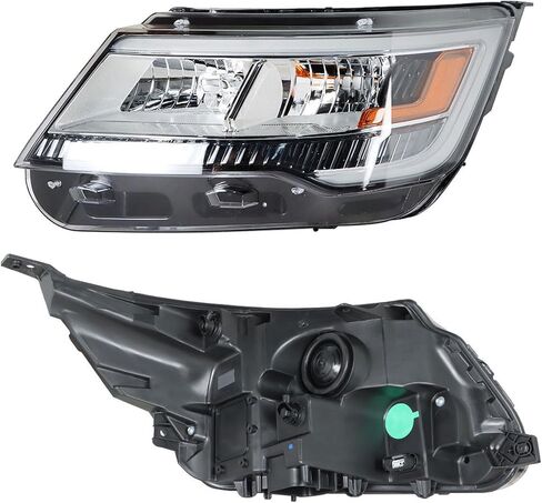 Headlights Assembly Black Bezel DRL Headlamp Left Side Replacement for 2016-2018 Explorer in Saudi Arabia