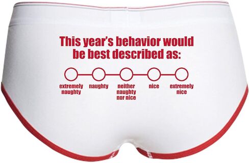 CafePress Naughty Nice Survey Women's Boy Brief Women's Boy Brief, Boyshort Panty Underwear with Novelty Design in Saudi Arabia