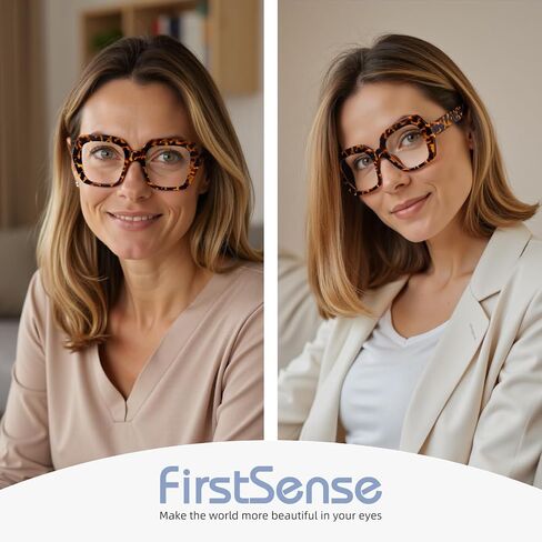 Square Oversized Reading Glasses Blue Light Blocking for Women Men, Stylish Readers with Spring Hinge,Classic Tortoise Shell, 2.0 in Saudi Arabia