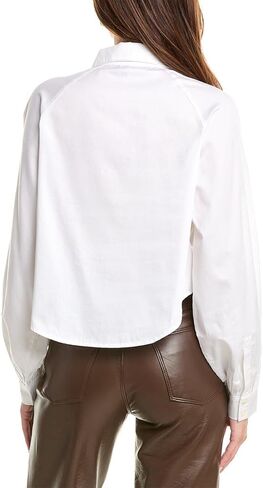 HUDSON Women's Raglan Balloon Sleeve Button Down Shirt in Saudi Arabia