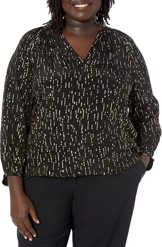 Velvet by Graham & Spencer Women's Nixie Knotch Neck Short Sleeve Blouse in Saudi Arabia