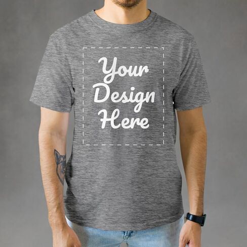 GotPrint Men Customized T Shirts, Personalized Shirt, Customize Your Own Design T-Shirt, Custom Tee Shirt Design in Saudi Arabia