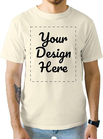 GotPrint Men Customized T Shirts, Personalized Shirt, Customize Your Own Design T-Shirt, Custom Tee Shirt Design in Saudi Arabia