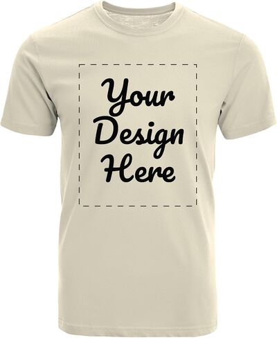 GotPrint Men Customized T Shirts, Personalized Shirt, Customize Your Own Design T-Shirt, Custom Tee Shirt Design in Saudi Arabia