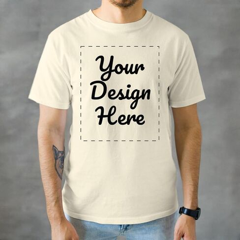 GotPrint Men Customized T Shirts, Personalized Shirt, Customize Your Own Design T-Shirt, Custom Tee Shirt Design in Saudi Arabia