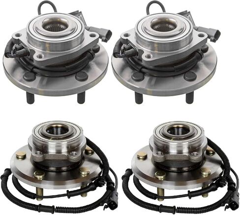 Autoshack Wheel Bearing Hub and Assemblys مع مجموعة من 4 بديل من 4 أمامي وخلفي لعام 2008-2011 Chrysler Town & Country 2008-2011 Dodge Grand Caravan 2009-2011 VW Routan V6 FWD 5-LUG HB36275PKG in Saudi Arabia