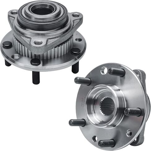 Detroit Axle - 4WD Front 2PC Wheel Bearing Hubs لـ Chevy Blazer GMC Jimmy S10 S15 Sonoma Syclone Typhoon Oldsmobile Bravada ، 2 Wheel Bearing and Hubs مجموعة بديل in Saudi Arabia
