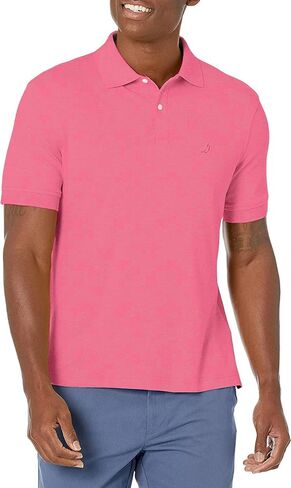 Nautica Men's Slim Fit Short Short Cotton Cotton Pique Pique Pique Pique Shirt (كبير ، أخضر ربيعي) in Kuwait