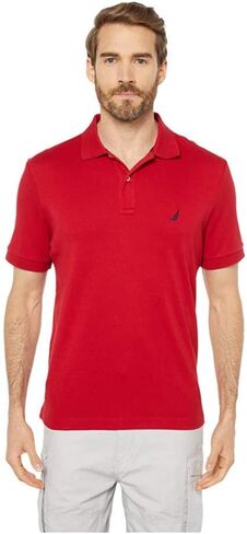 Nautica Men's Slim Fit Short Short Cotton Cotton Pique Pique Pique Pique Shirt (كبير ، أخضر ربيعي) in Kuwait