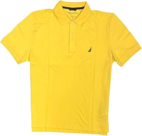 Nautica Men's Slim Fit Short Short Cotton Cotton Pique Pique Pique Pique Shirt (كبير ، أخضر ربيعي) in Kuwait